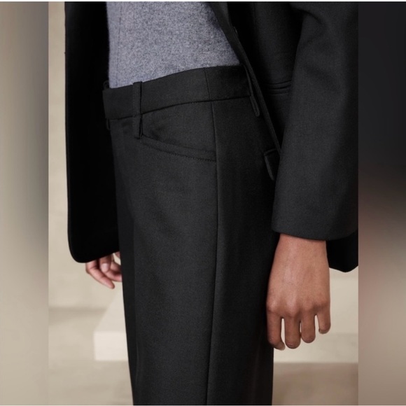 Banana Republic Lido Wide Leg Black Pants Size 4 - Picture 10 of 10